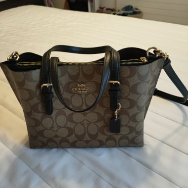 Coach Handtasche Signature Braun