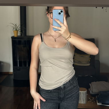 Beige Zara Tank Top