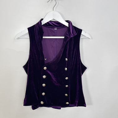 Purple Velvet Vest