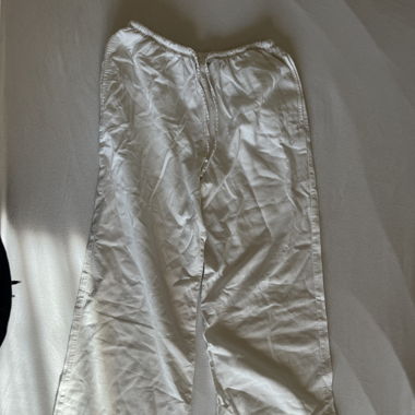 Weisse Leinenhose