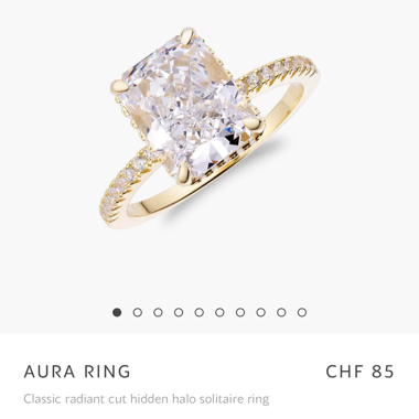 New OBJKTS Jewelry Aura Ring Gold / 4