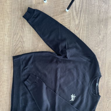 Black Stüssy Crewneck Sweater