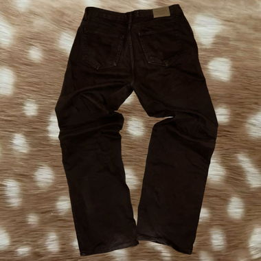 BROWN STRAIGHT-LEG CORDUROY JEANS