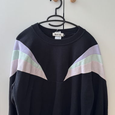 Rework Sweatshirt Schwarz