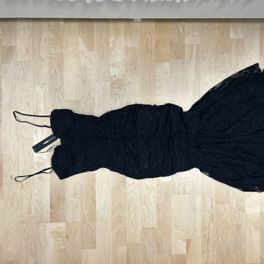 Black lace dress, bodycon