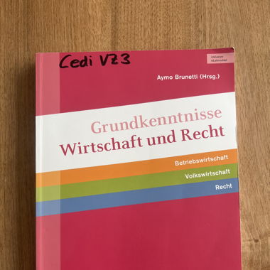 Wirtschafts Buch für BM2