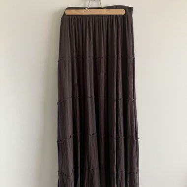 Brown flowy skirt