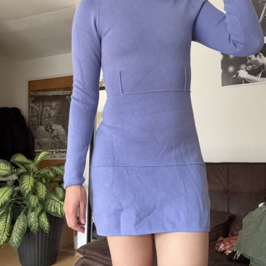 Zara Strickkleid blau