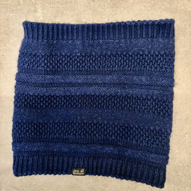 Scaldacollo lavorato a maglia blu navy Jack Wolfskin