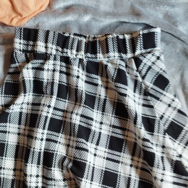 Jupe Tartan noire et blanche