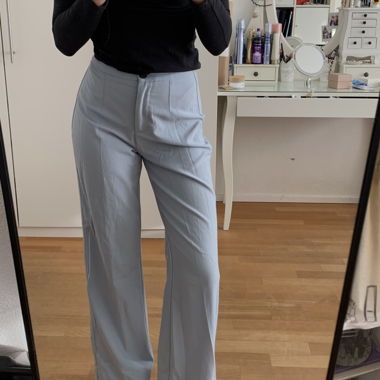 Pantalone in tessuto azzurro/pantalone da completo