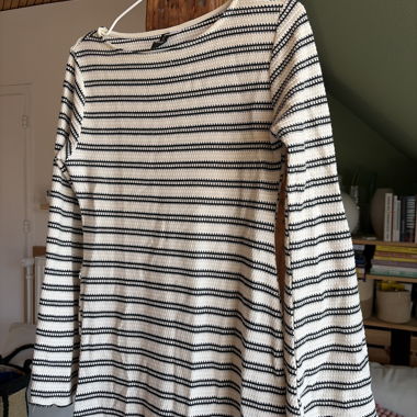 Striped Long-Sleeve Dress