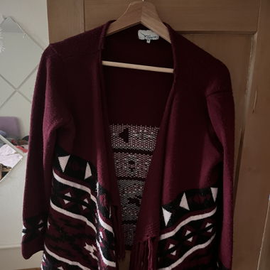 Strickjacke bordeaux rot