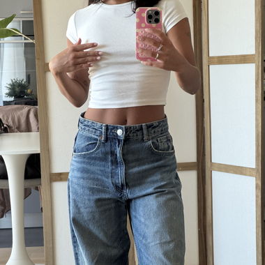 Jeans Bershka vita alta