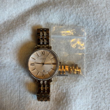 Montre-bracelet Fossil pour femme en doré
