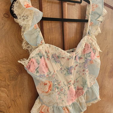 ASOS DESIGN florales Corsett Top