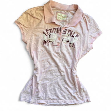 Polo Aeropostale 1987 NYC Rose Pâle (M/L)