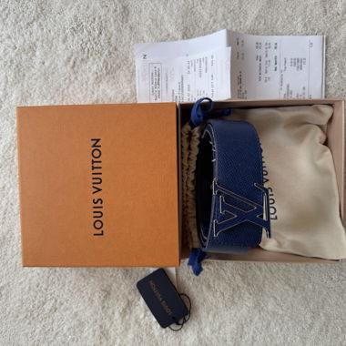 Louis Vuitton Gürtel blau