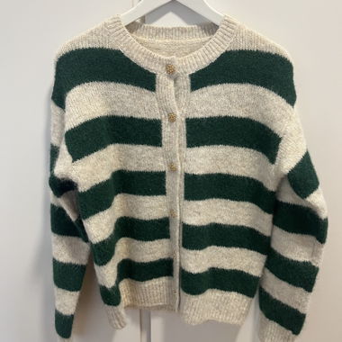 Gilet à rayures