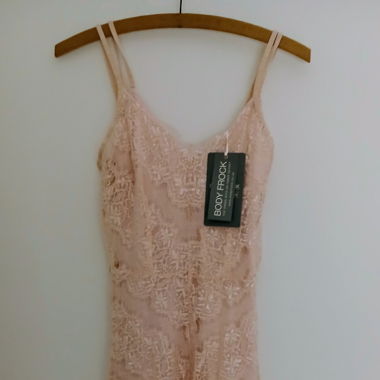 Body Frock Lace Pink Dress New Size 10