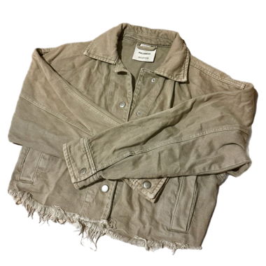 Giacca in denim verde cropped Pull&Bear (s)