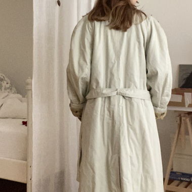 Trenchcoat caldo con imbottitura