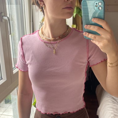 Baby pink shirt 