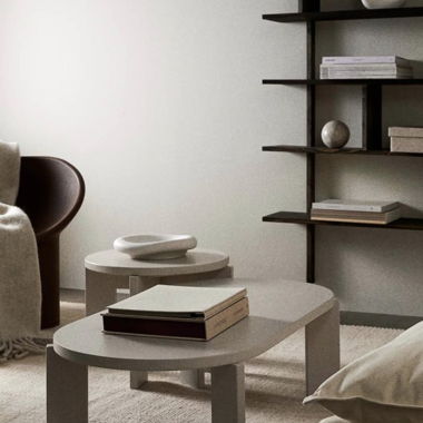 Set di tavolini gigogna beige