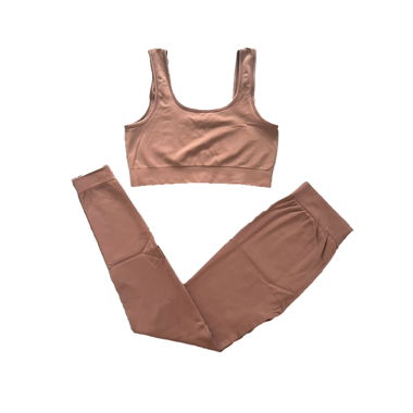 brown H&M sports set
