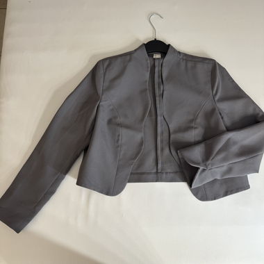 Giacca/Blazer cropped grigia