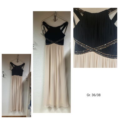 Abendkleid schlicht mit Spitze