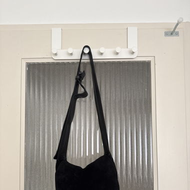 Suede messenger bag