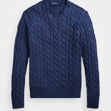Ralph Lauren Blue Cable Knit Sweater