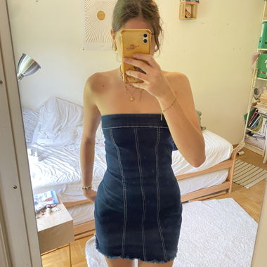 Short jean dress 