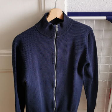 WE - Navy Zip-Up Jacket XS