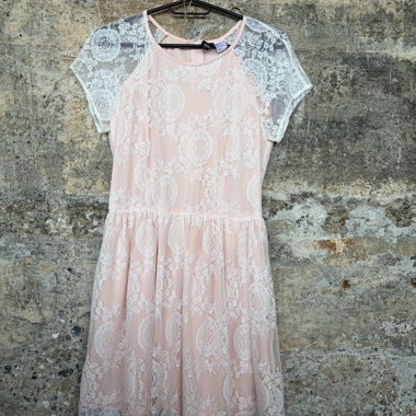 Spitzenkleid rosa