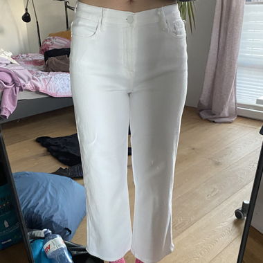 Pantalon en jean blanc Gr. 28