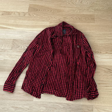Camicia a quadri rossi XL