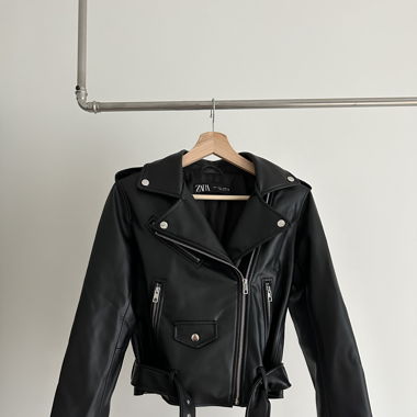 Lederjacke schwarz