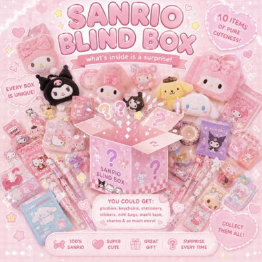 Scatola a sorpresa Sanrio 10 articoli