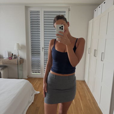 Grey H&M Mini Skirt