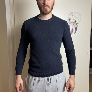 Maglione in maglia navy