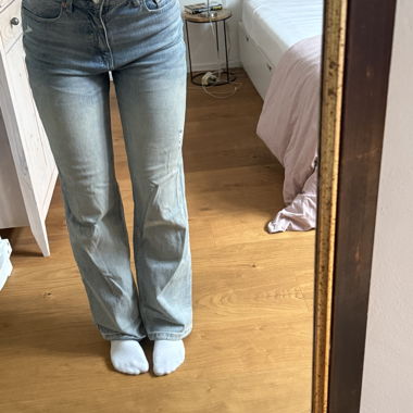 Jeans straight-leg bleu clair