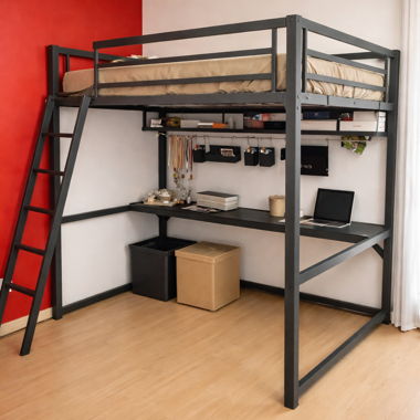 Hochbett mit Arbeitsplatz