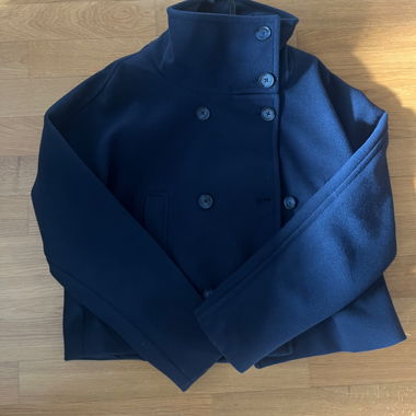 Stradivarius navy pea coat EUR S