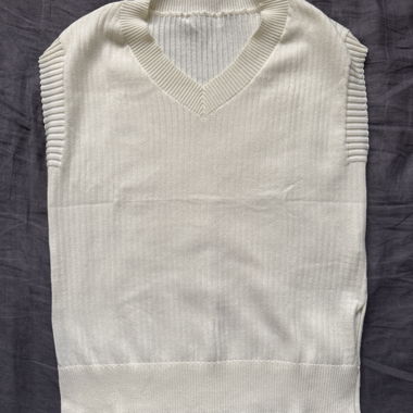 Gilet en maille blanc