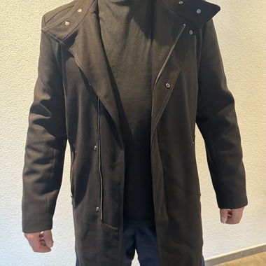 ZARA MAN black coat size L