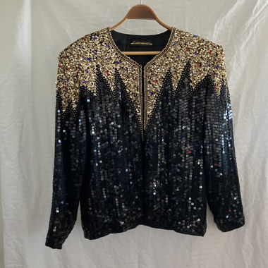 Veste à sequin, vintage 80s