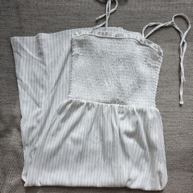 Sommerlich weisses Midikleid XXS