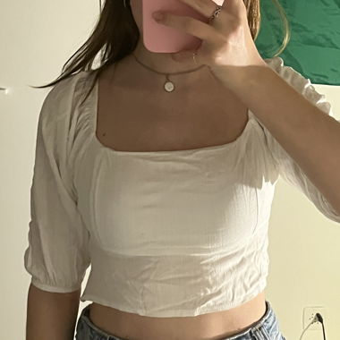Crop top blanc 